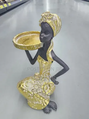 Decorate Your Office Table With African Lady Statue Ceramic Art