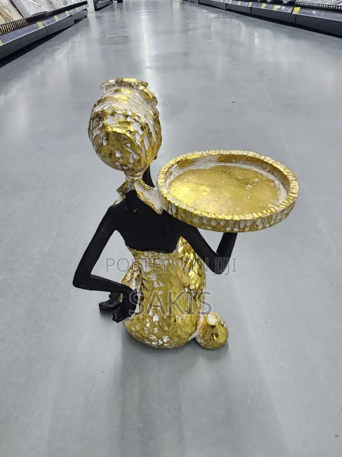 Decorate Your Office Table With African Lady Statue Ceramic Art
