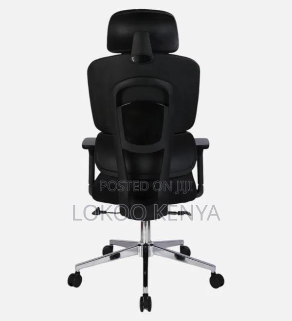 Office Chair; Orthopedic High Back Full Fabric Adjustable Office Chair - thumbnail 2