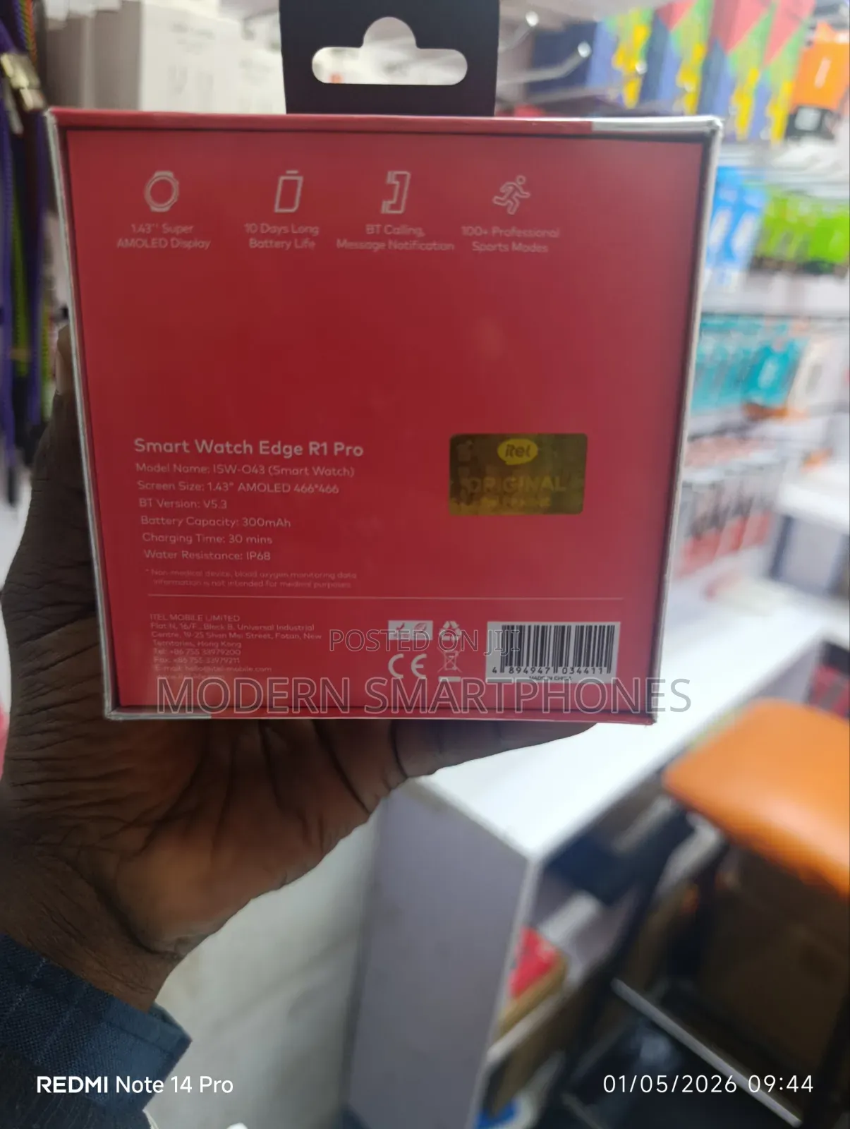 Itel Edge R1 Pro Isw-043 Smart Watch