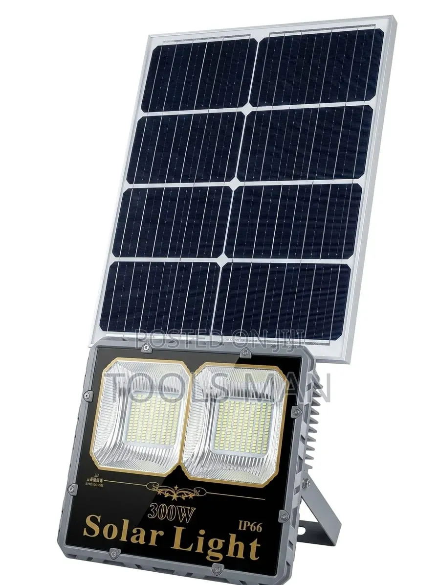 300w Heavy Duty Solar Flood Light - Ip66 Waterproof Outdoor Light.