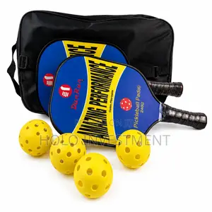 Pickleball Set, 2 Bats With 4 Balls With 26 Holes