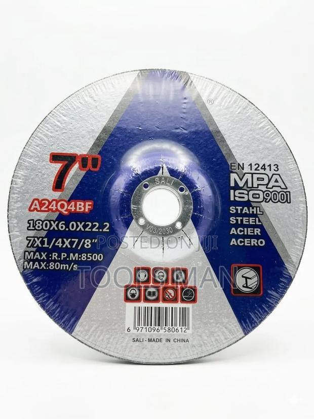Sali 7 Inch Metal Grinding Disc 180x6.0x22.2mm Steel Grinding Wheel.