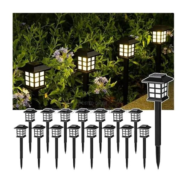 *6pcs Waterproof Decorative Lawn Lamp Outdoor Solar Garden Lights
