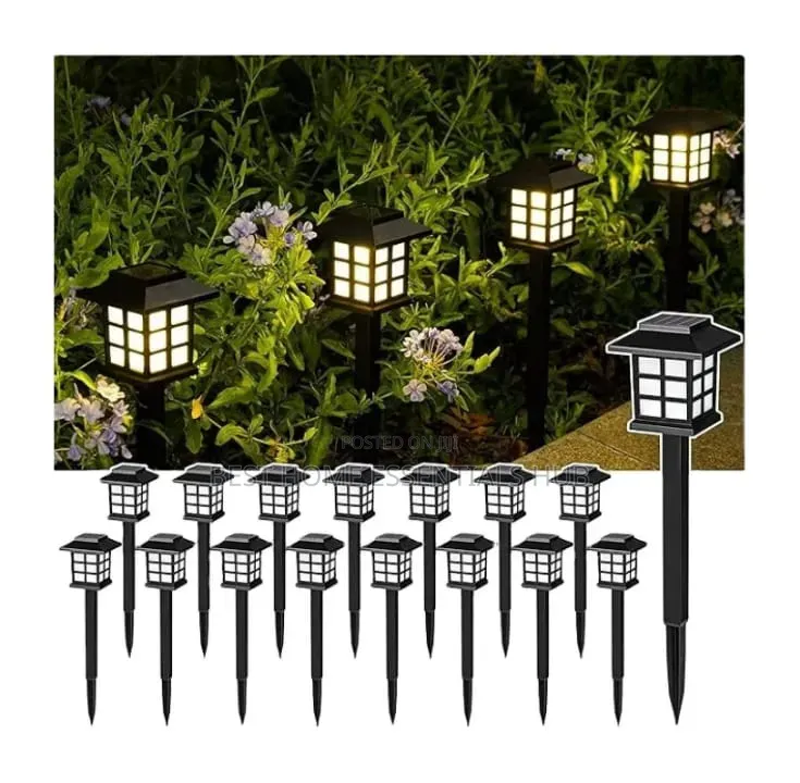 *6pcs Waterproof Decorative Lawn Lamp Outdoor Solar Garden Lights