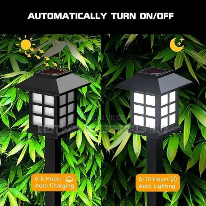 *6pcs Waterproof Decorative Lawn Lamp Outdoor Solar Garden Lights