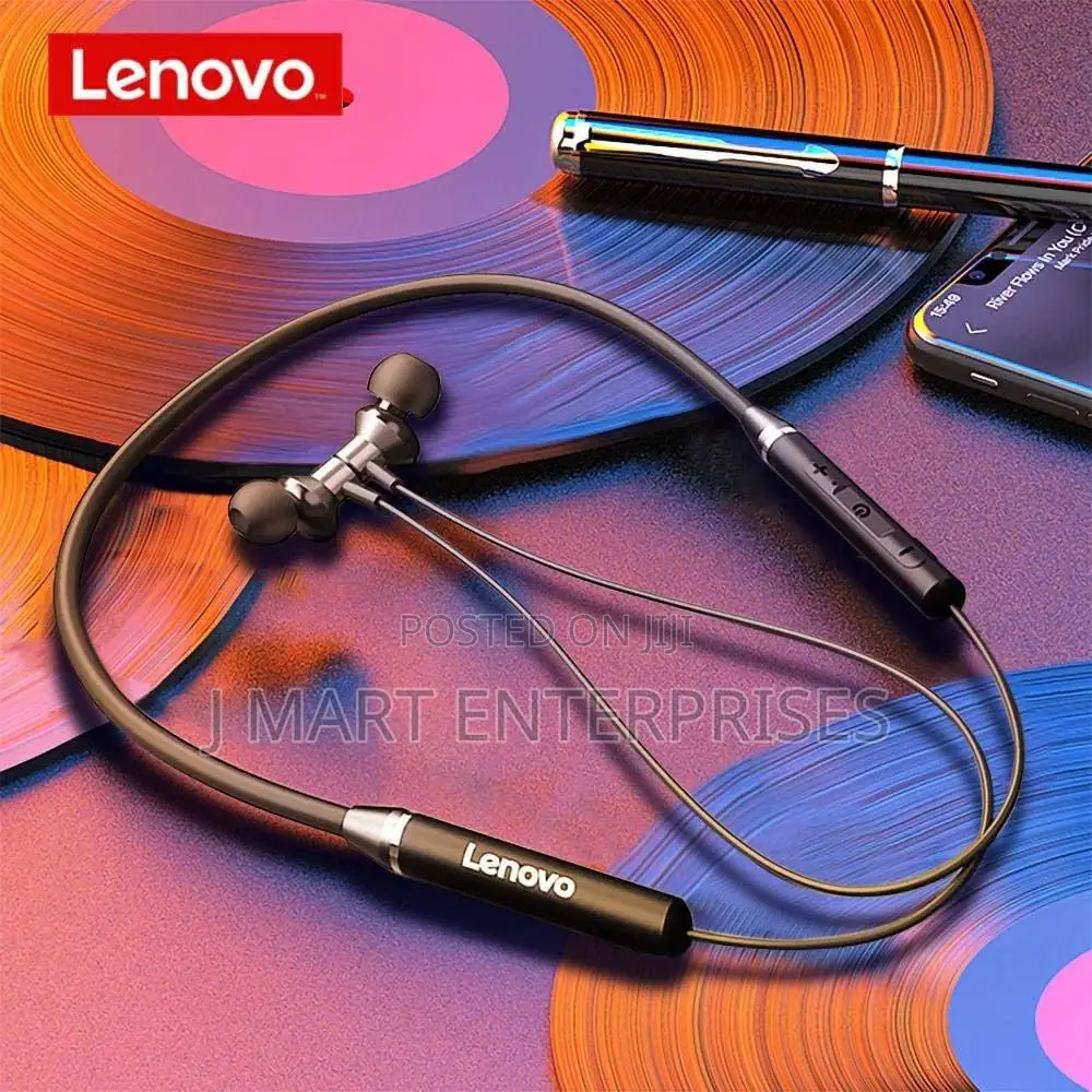 Lenovo He05 Wireless Bluetooth 5.0 in-Ear Neckband With Mic