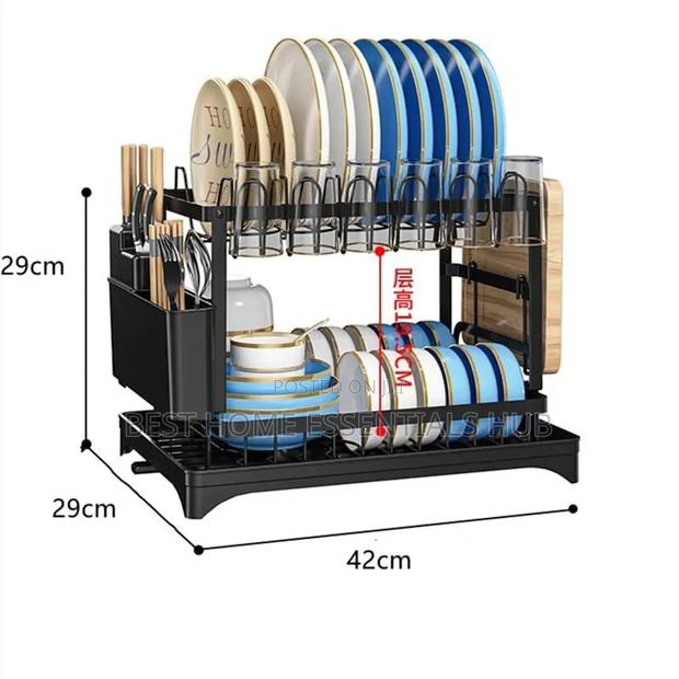2tier Classy High Quality Dish Rack-Carbon Steel - thumbnail 2