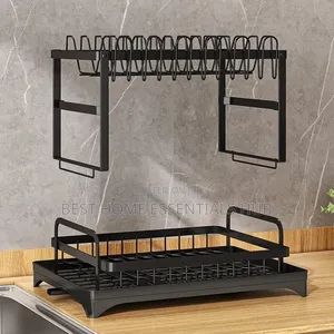 2tier Classy High Quality Dish Rack-Carbon Steel