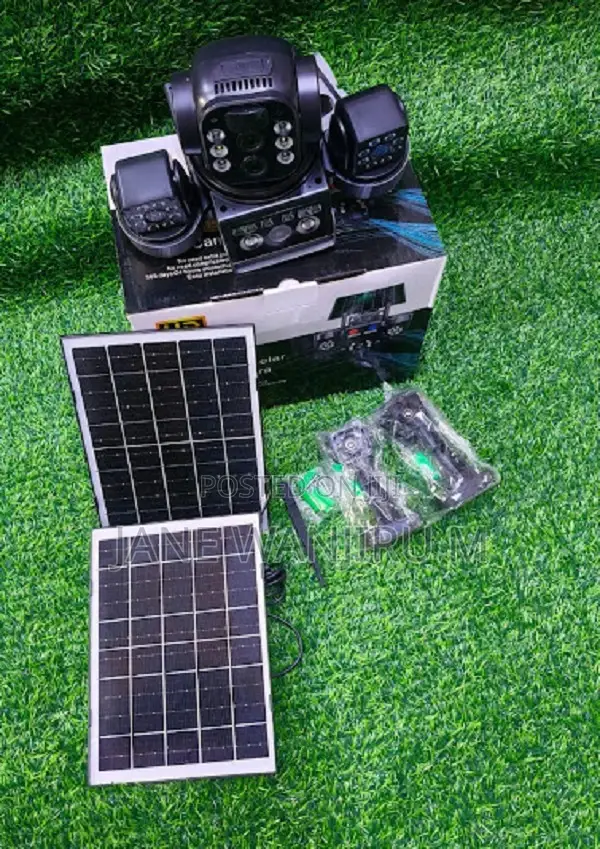 Solar Security Camera With 3 Cameras - Ptz, 4g/Wifi