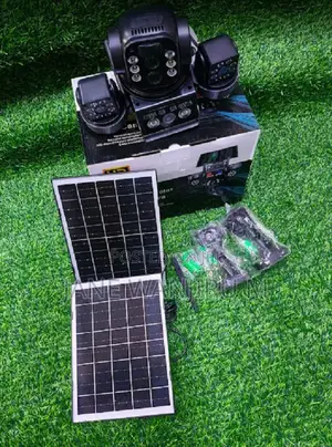 Three Lens PTZ Camera Solar - Auto Tracking, Color Night Vision