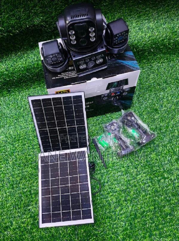Three Lens PTZ Camera Solar - Auto Tracking, Color Night Vision - main view