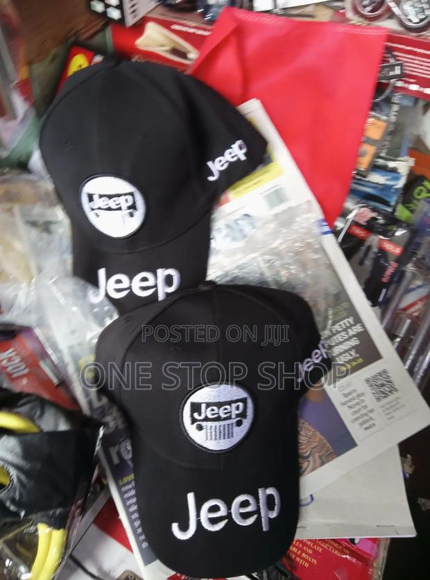 Black Embroidered Jeep Logo Branded Baseball Cap - thumbnail 2