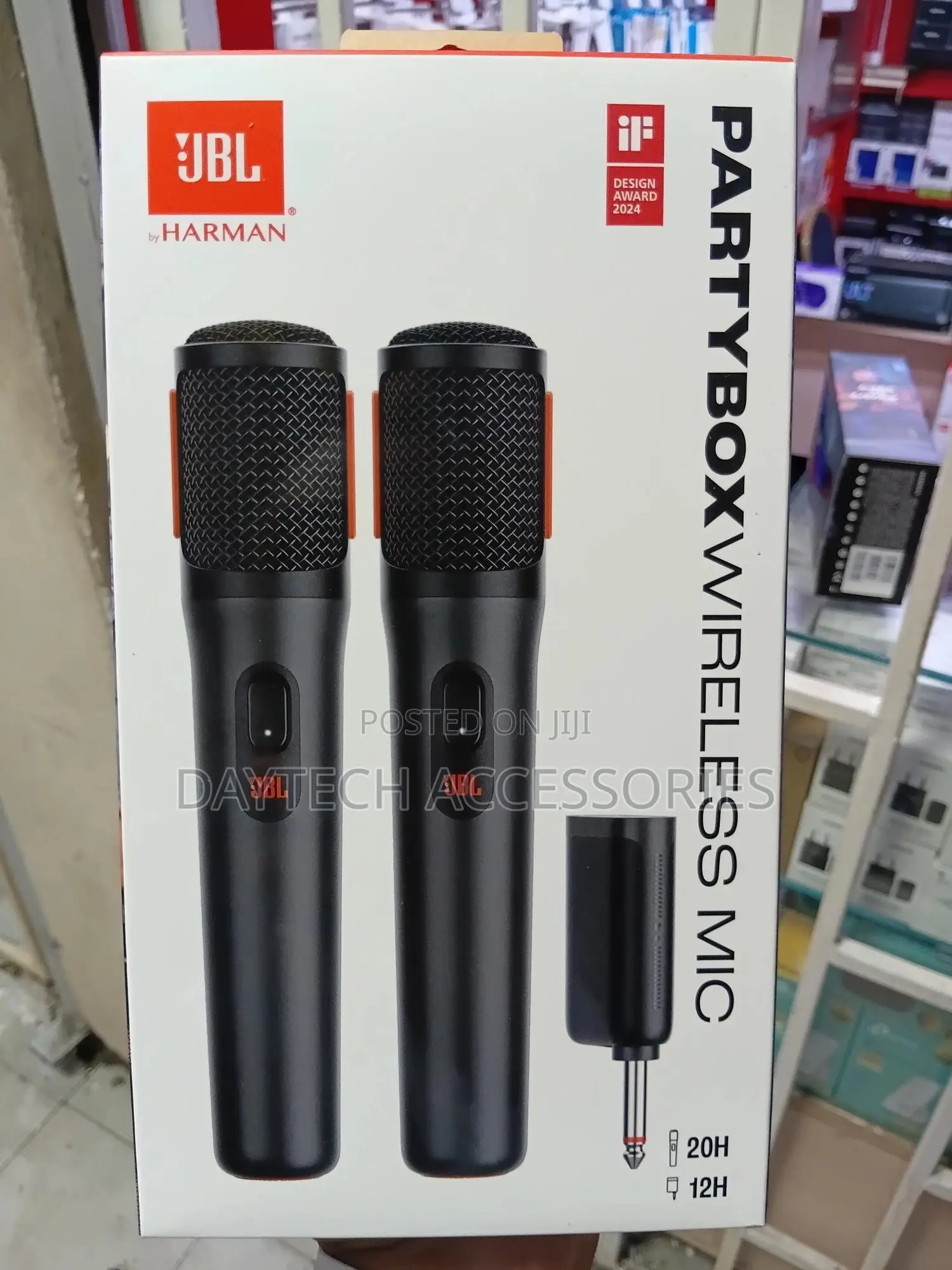 JBL Partybox Wireless Microphone Set 2.4ghz Digital Mic for Partybox.