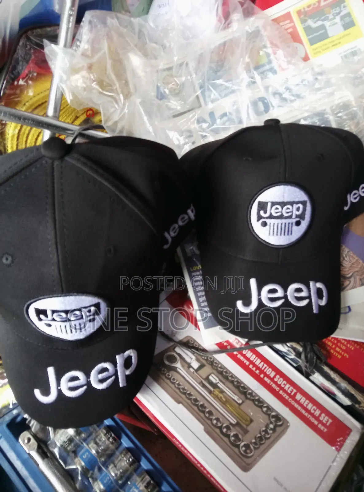 Classic Jeep Grill Logo on Brim and Sides Baseball Caps