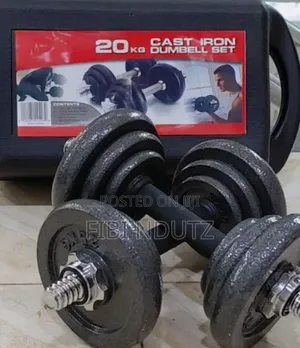 Burn Calories With This 20kg Dumbbells Set and It's Adjustable
