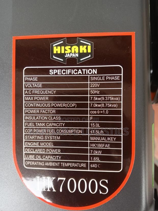 Hisaki - 9.3kva (8kw) Diesel Engine Generator Openset - thumbnail 3