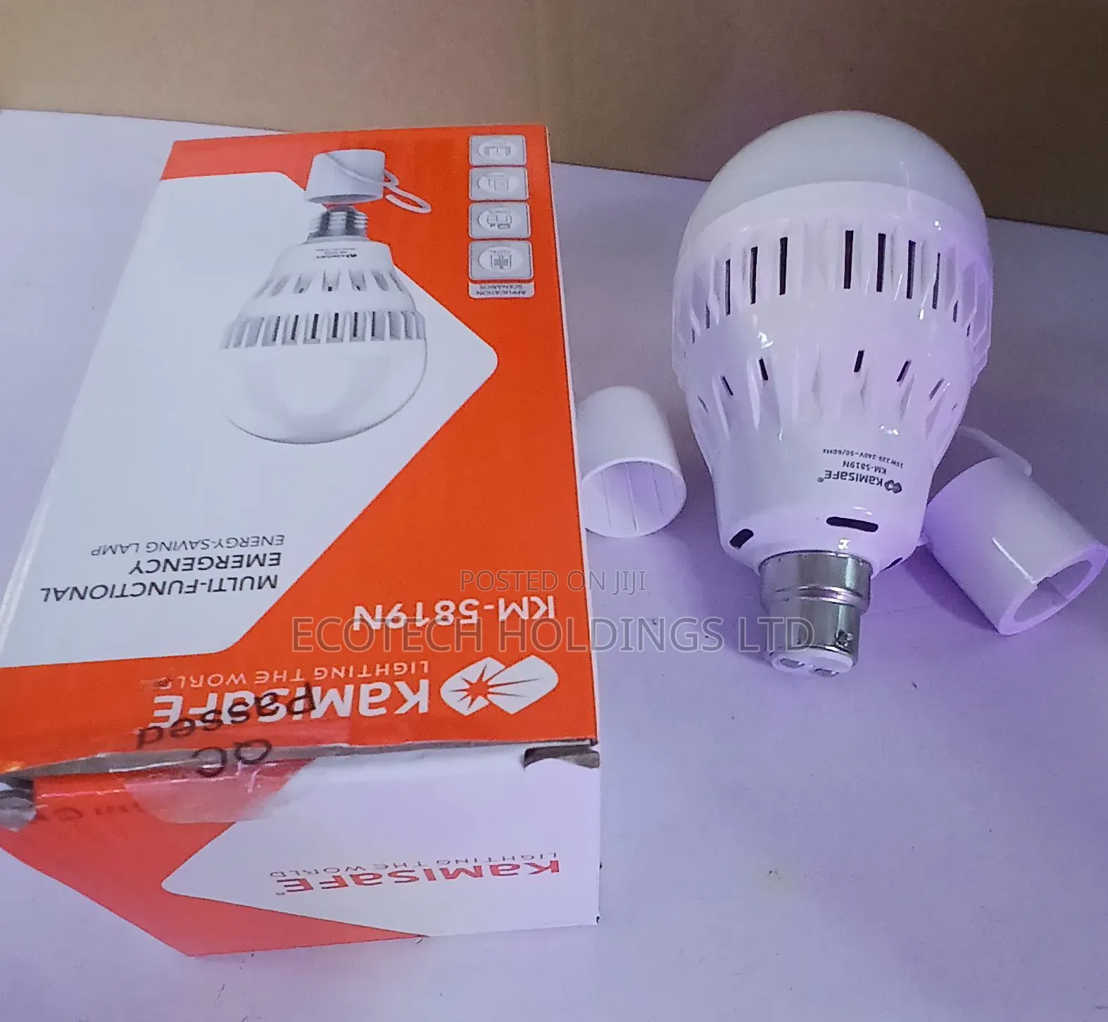 15wts B22 Kamisafe Rechargeable Bulb Km6