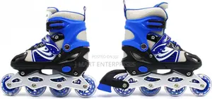 Inline Skates Adjustable Size Roller Skates Including Protective Gear