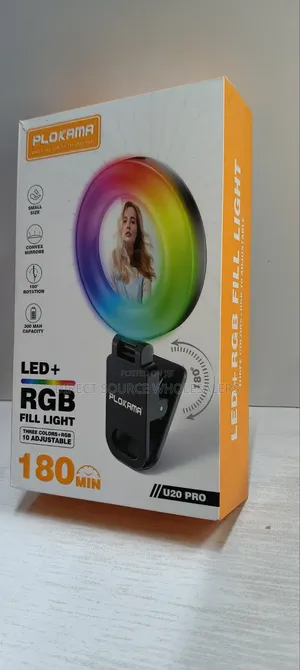 U20 Pro RGB Led Selfie Fill Light (Rechargeable Clip Light)