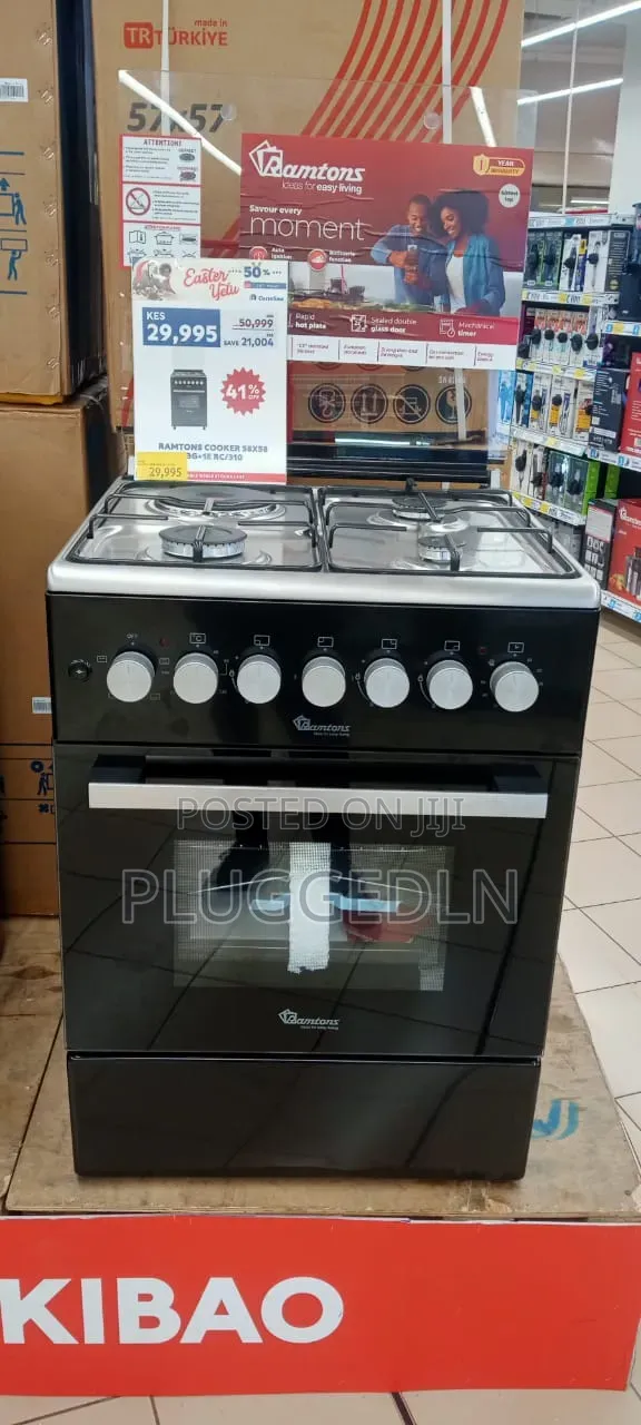 Ramtons Cooker 3g+1e 60x60cm Rc806 (Silver)