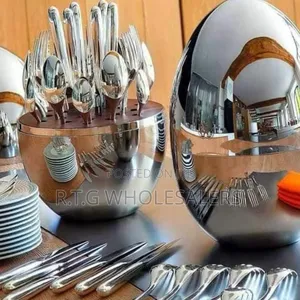 36pc Eggshell Cutlery Set With Storage Case