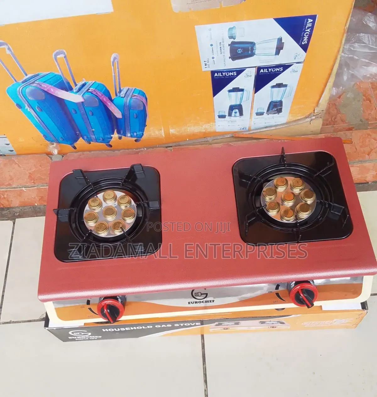 Eurochef St-Super02 Heavy Duty Gas Cooker With Cast Iron Burners Auto