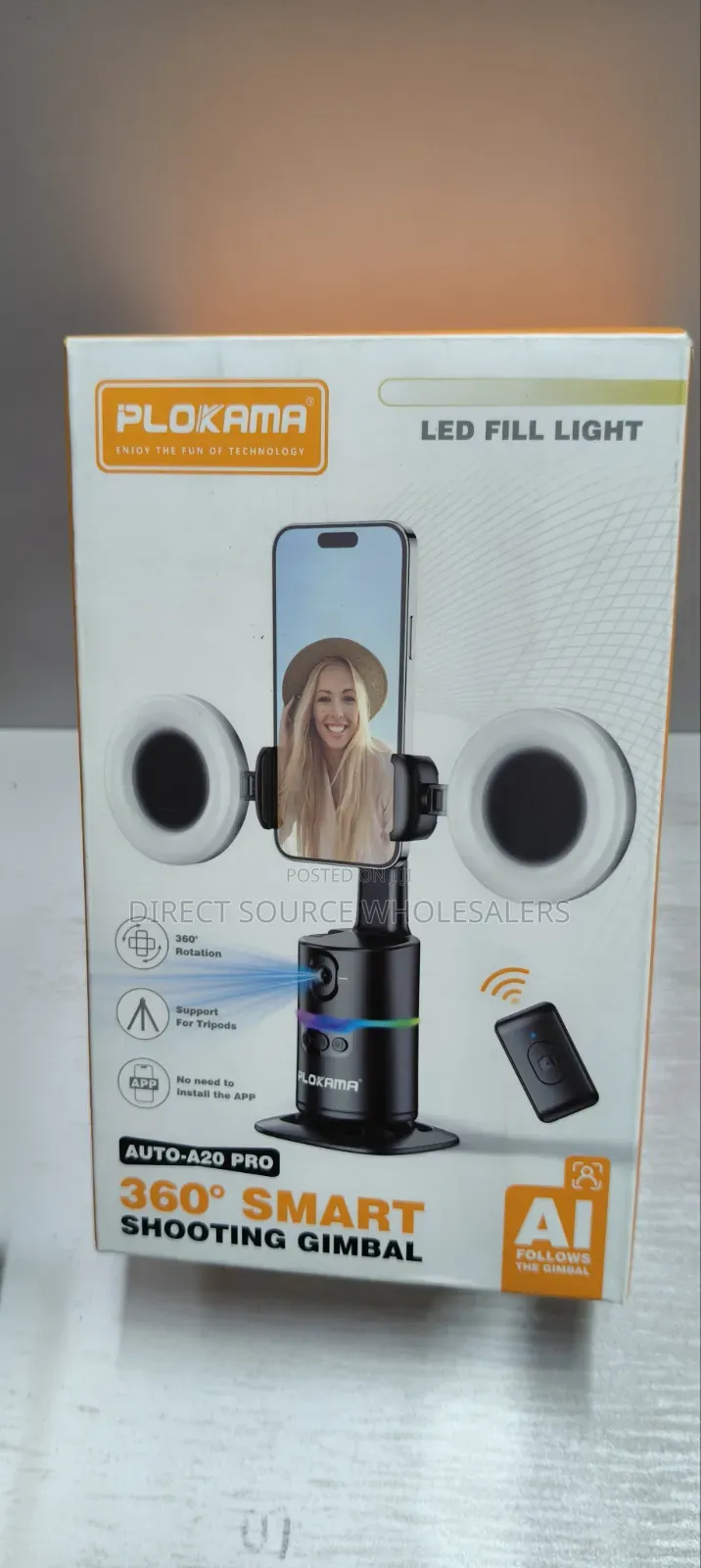 Smart Ai Gimbal U20 Pro – Auto Face Tracking, 360° Rotation
