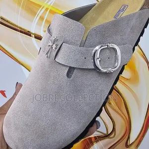 Birkenstock Chrome Hearts Slides
Light/Ash Grey
