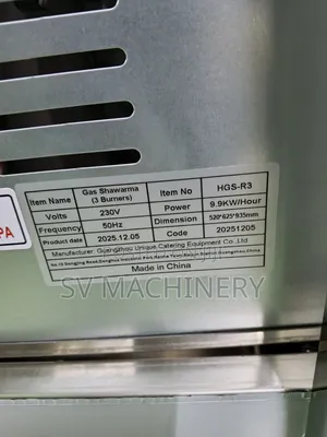 Heavy Duty 3 Burners Shawarma Machine