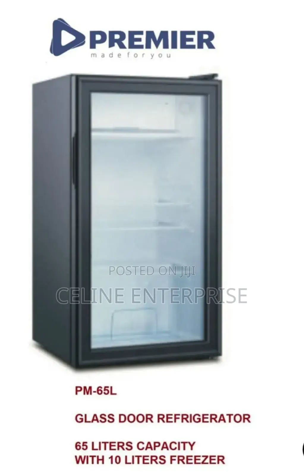 65l Premier Glass Door Refrigerator