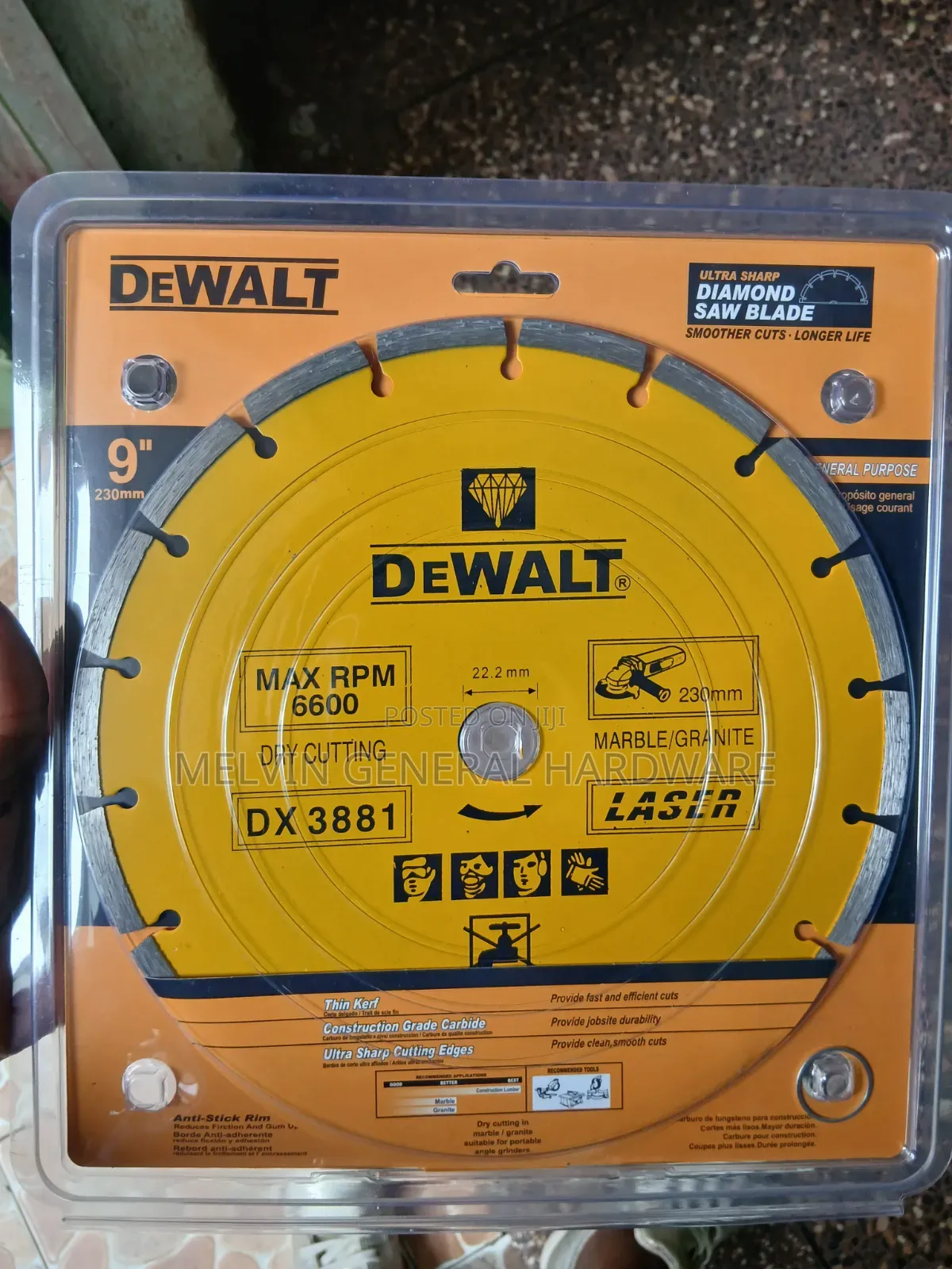 Dewalt Diamond Disk 9"