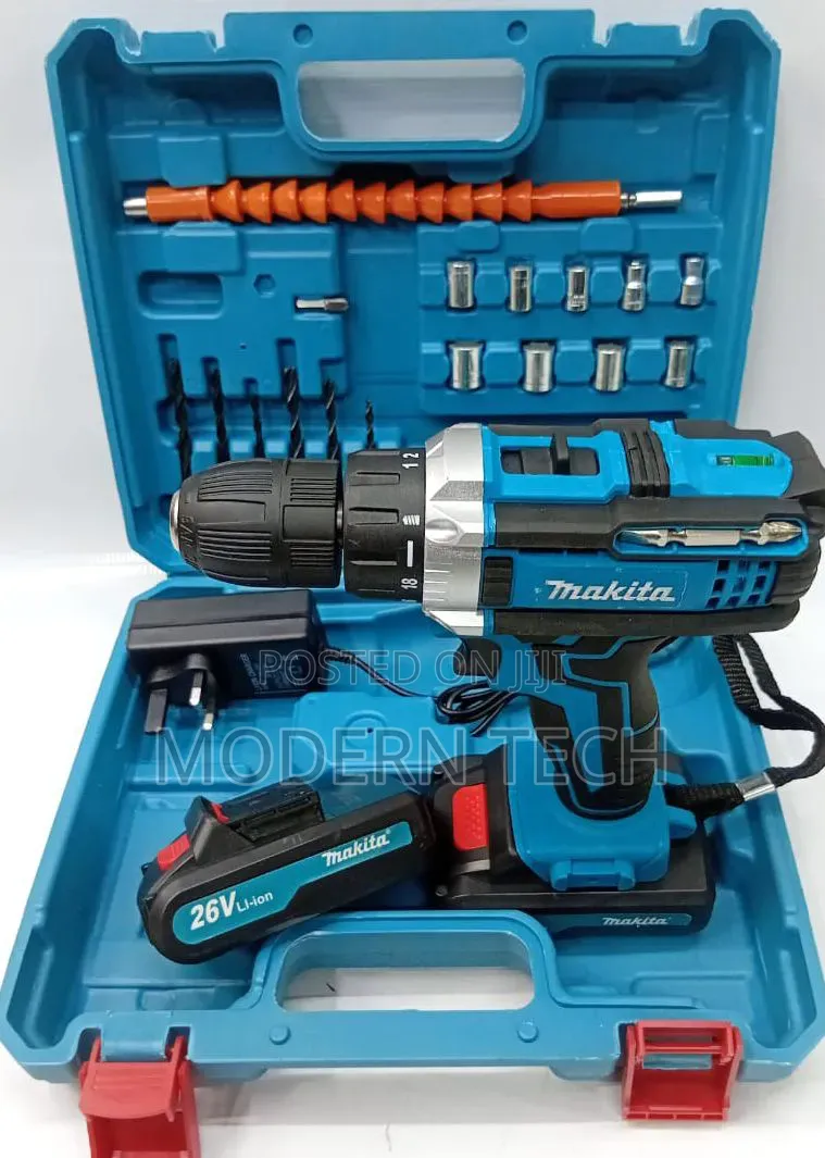 Makita Cordless 36v and 26v Drill Set With 2 Batteries