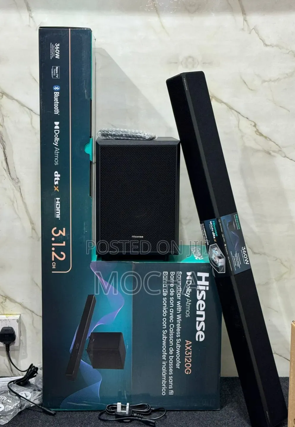 Hisense 3.1.2 Ch Ax3120q Soundbar With Wireless Subwoofer