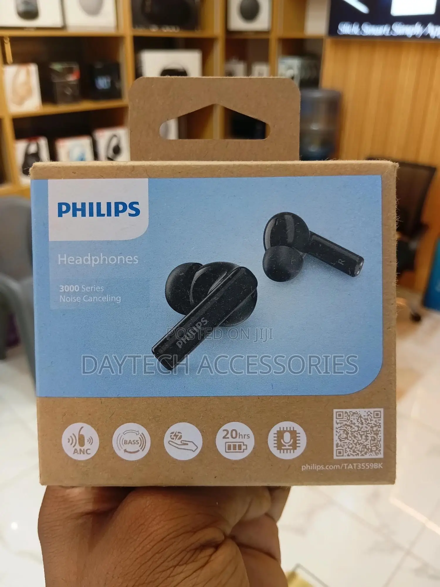 Philips Tat3559 TWS in Ear Nc Headphone - Black