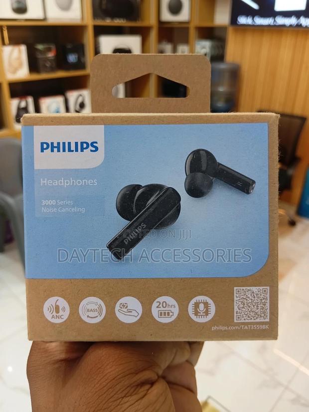 Philips Tat3559 TWS in Ear Nc Headphone - Black - thumbnail 4