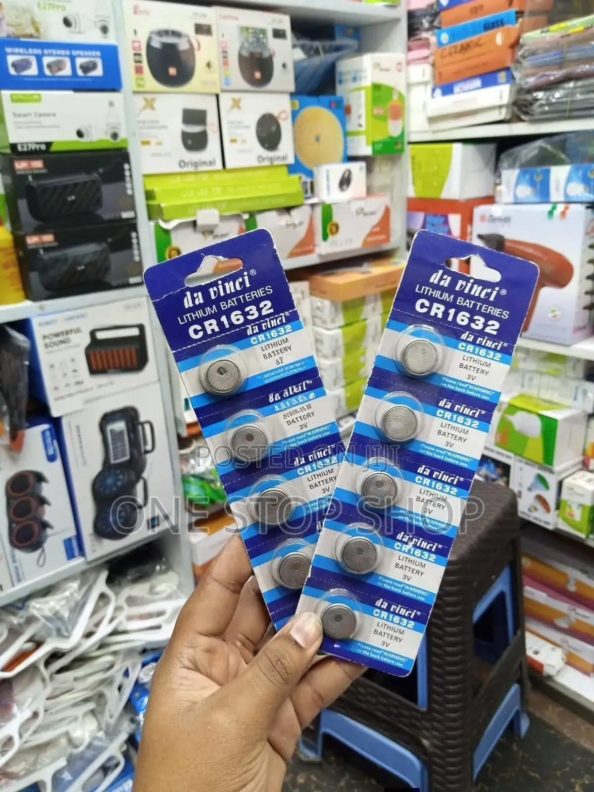 5pc Pack Cr1632 Lithium Battery for Electronic Device