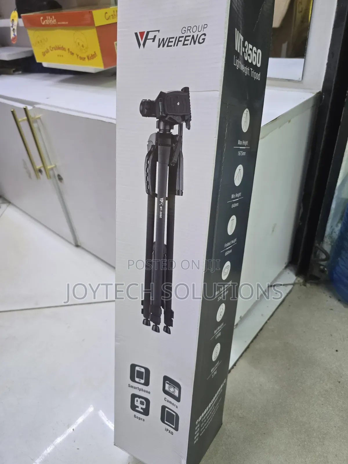 Weifeng 3560 Tripod – Strong, Tall 1.6m + Phone Holder | Offer Today