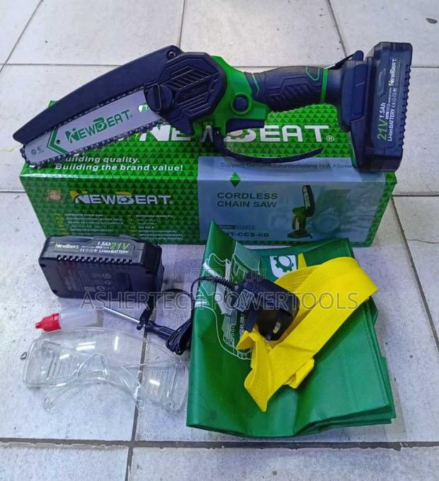 Newbeat 6"Cordless Chainsaw With 2pc 21v Batteries