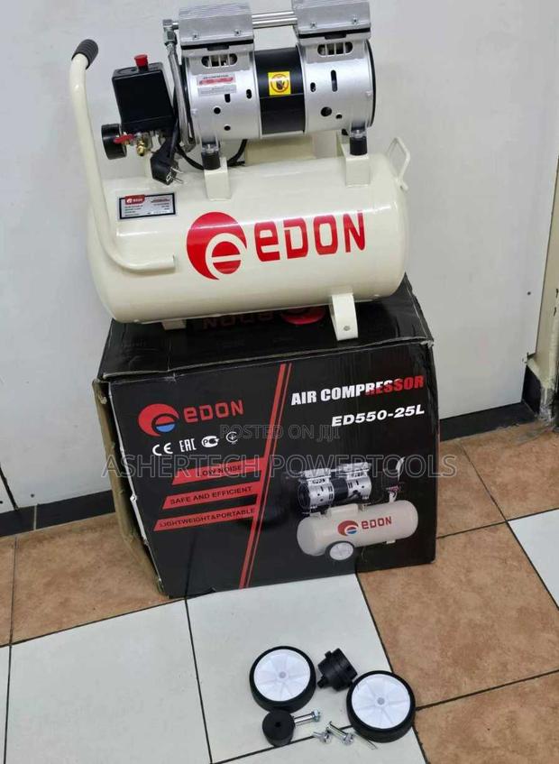Edon 25l Silent Air Compressor Single Cylinder Oiless