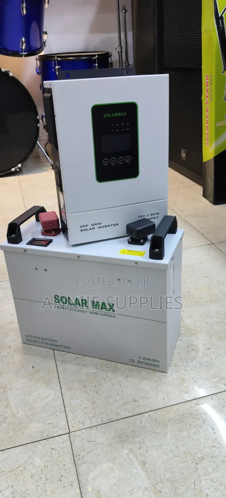Hybrid Inverter 1.5kva+300ah Lithium Ion Battery
