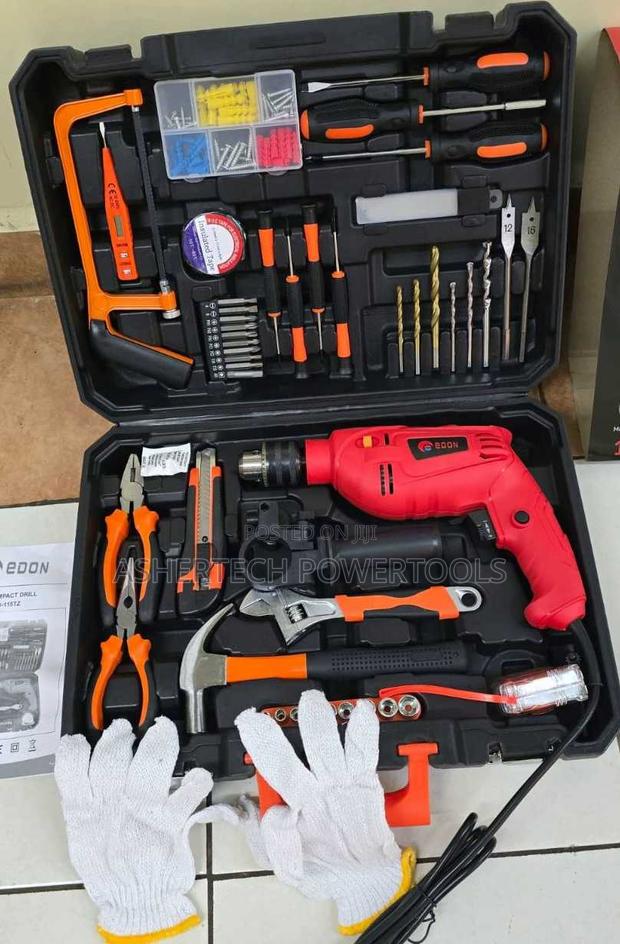 Edon 1000w Electric Drill Set 117pcs Toolset