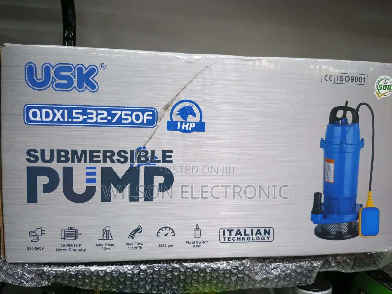 Electric Submersible Pump. Usk 1hp Pump