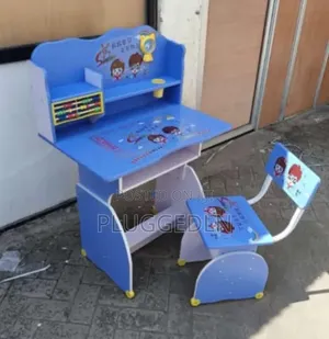 Wooden Kids' Study Desk and Chair Set