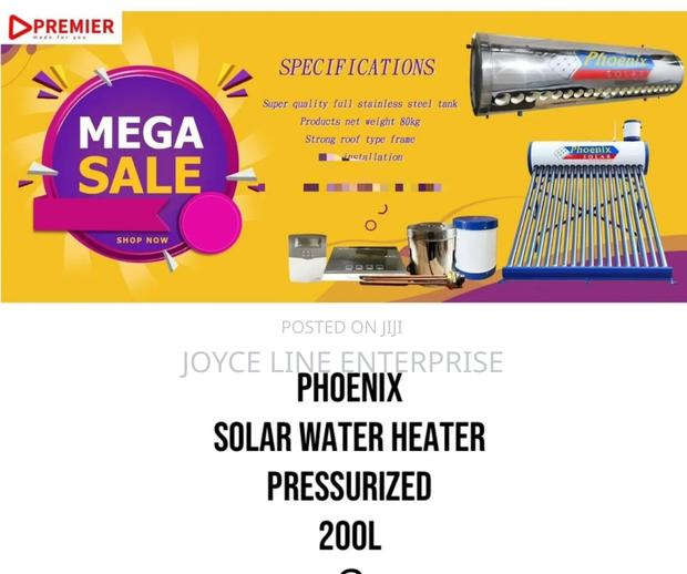 Phoenix Solar Water Heater Pressurized 200l