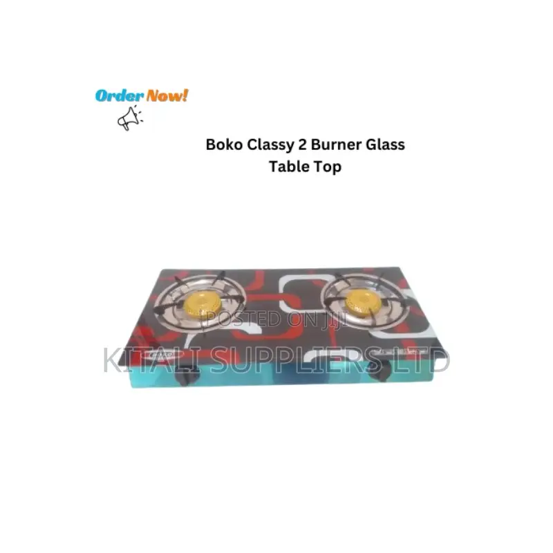 Boko Classy 2 Burner Glass Table Top
