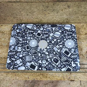 Black and White Doodle Art Vinyl Laptop Skin