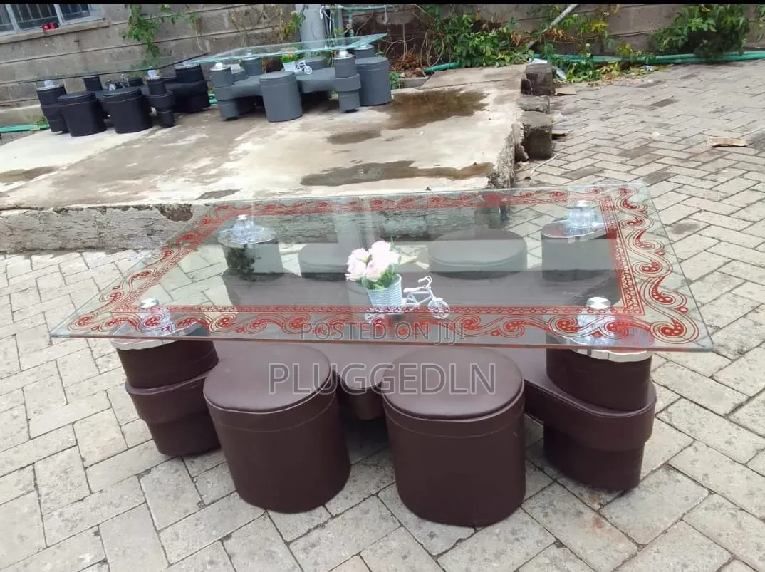 Modern Glass Coffee Table Set