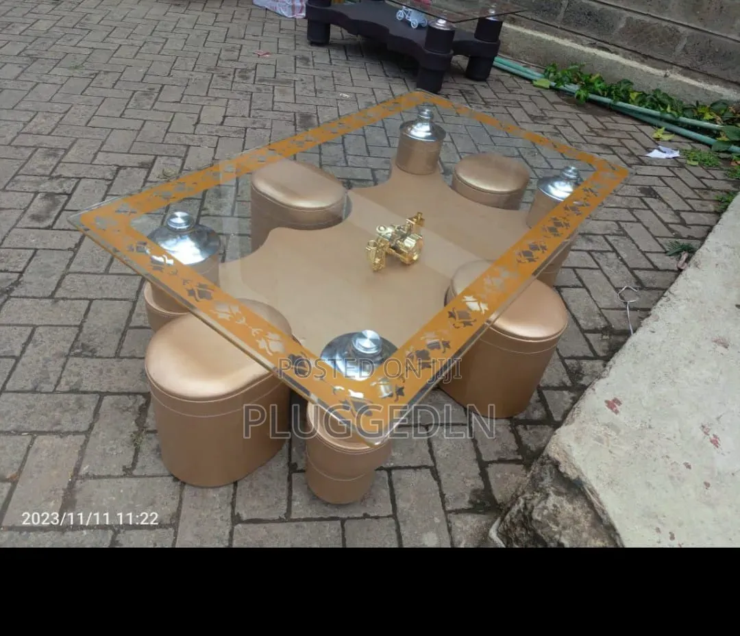 Modern Glass Coffee Table Set