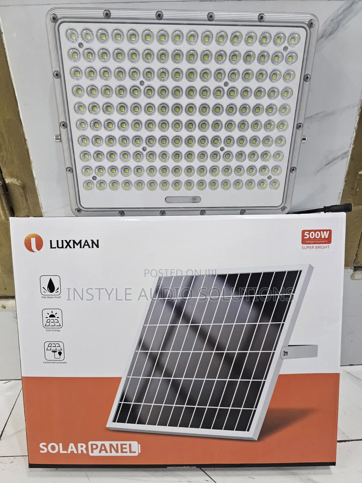 500w Outdoor Bright Powerful Solar Floodlight 12 Hours Auto Sensor
